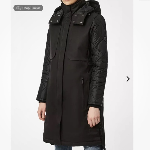 Bernardo Women’s Black Microbreathable Raincoat with Removable Hood Size Medium - Picture 10 of 12